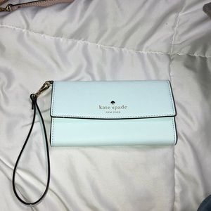 Kate spade mint wallet wristlet